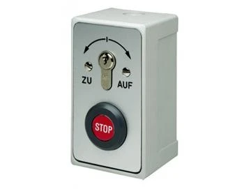 WTS - Standard - Schlüsseltaster mit Stop Drucktaste  Rastend, AP ,Wassergeschützt - Schutzart IP 54