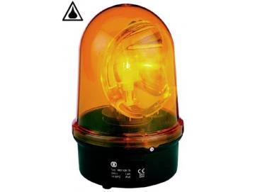 WTS - Drehspiegelleuchte, 230 V AC, Farbe gelb, mit Halogenlampe 35 W