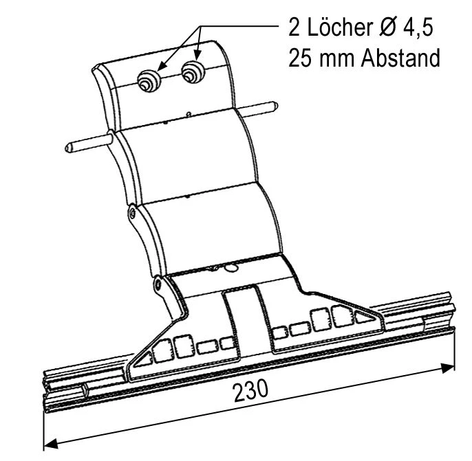 WTS - Rolltor-Hochschiebesicherung BLOCKSUR - Schnellverbinder mit Befestigungsringen