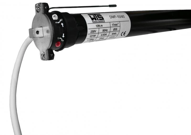 WTS - Funk Mini Rohrmotoren Serie DMF, 433,92 MHz mit mechanischer Endabschaltung für Rollläden und Markisen
