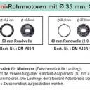 WTS - Funk Mini Rohrmotoren Serie DMF, 433,92 MHz mit mechanischer Endabschaltung für Rollläden und Markisen