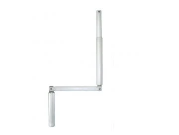 Gelenkkurbel,  Länge 900 mm komplett aus Aluminium, erhältlich in weiß, braun und eloxiert E6/EV1