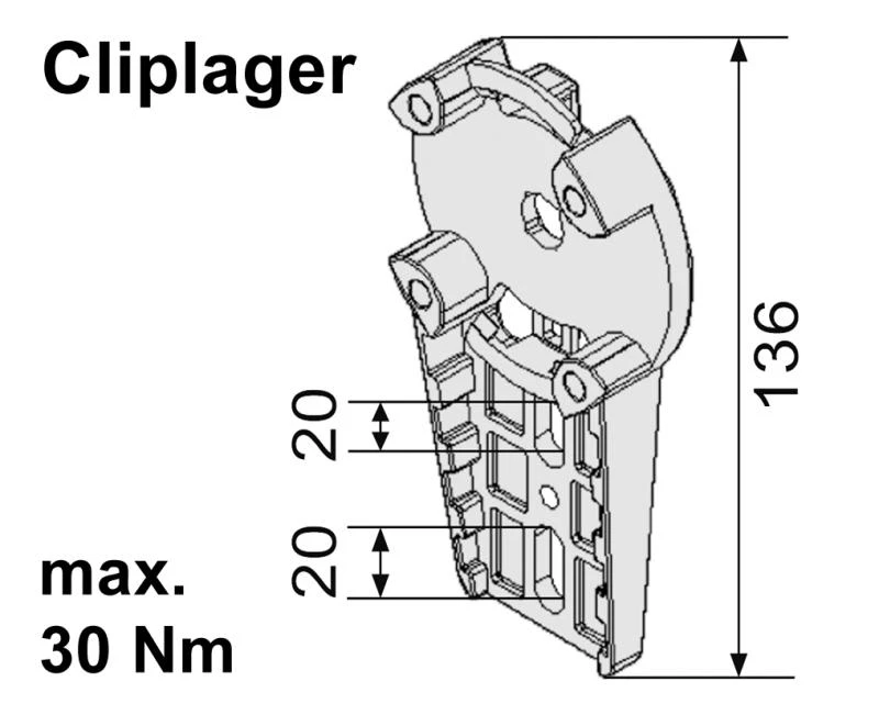 WTS - Neubau- Fertigkastenlager AM2-L020 für AM2 und AE2 Rohrantriebe Max 30Nm