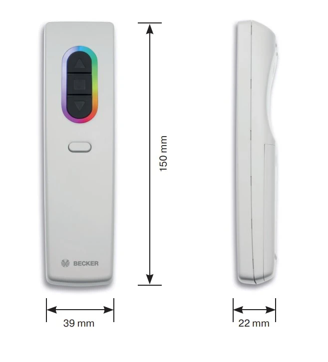 Becker - Centronic EasyControl EC541 PLUS, 1 Kanal Handsender
