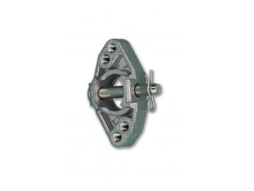 Markisenhalter M6 mit Zentrierrand aus Metall für Rundsteckzapfen 3/25 