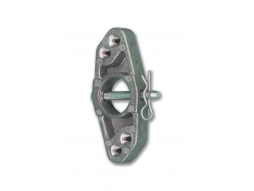  Markisenhalter M6 ohne Zentrierrand aus Metall für Rundsteckzapfen 3/25 bis 80Nm