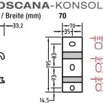 Wand Decken Konsole für Lewens Toscana - Markise , Wand- und Deckenkonsole in einen