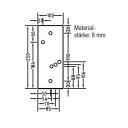 Montageplatte für Dachsparrenhalter Aluminium für Lewens Family Serie