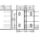 Abstand-Montageplatte 165mm für Lewens Markisen