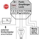 WTS - Funk-Empfänger Serie DMF-R1L/UP  433,92 MHz zur Funknachrüstung in bestehende Anlagen Funkmodul  Licht 230 V