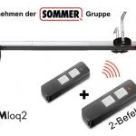 APERTO SOMMER Garagentorantrieb: Komplett-Set 550N inklusive 2 Stück SOMloq2 Handsender 2-Befehl - TYP GTA-2855-Set