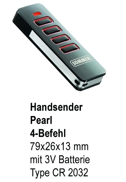 SOMMER Funk-Handsender Pearl , 4-Befehle Typ FTA-4018