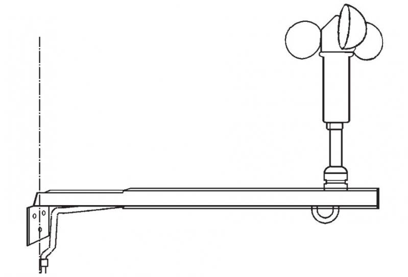 Vestamatic -Windsensor WS XS Alu zur Messung der Windgeschwindigkeit