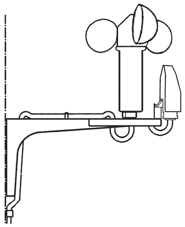 Vestamatic - Montagebügel Kunststoff Kombibügel für Wind- und Sonnensensor