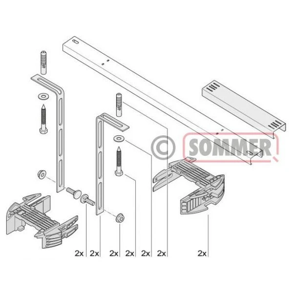 Sommer Laufschienenverlängerung 10460V000 1.096 mm