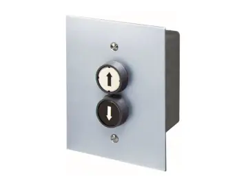 WTS - Zweifach-Drucktaster aus Metall Aufputz mit AUF + ZU Taste vorverdrahtet und wassergeschützt IP 65