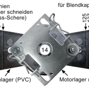 WTS - Vorbaukasten - Klemmlager  DM-L110 für Rohrmotoren  Ø 45 mm Serie DM - DMF - ME