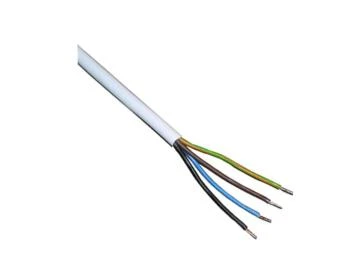 Kabel 4-adrig, 4 x 0,75 qmm, weiss, Typ H03VV-F4G0,75, 50 m Rolle
