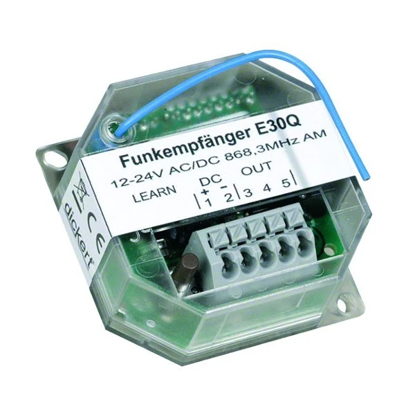 WTS -Mini Funk-Empfänger 1-Kanal Impuls : 868,30 MHz., Unterputz, zur Funk-Nachrüstung oder Funk-Umrüstung