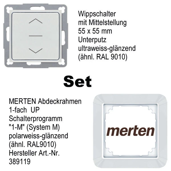 WTS- Wipptaster mit Mittelstellung 55x55mm, Tast-Funktion